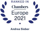 Chambers and Partners Europe 2021 Andrea Sieber