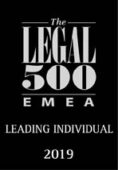 Legal 500 EMEA Leading Individual Simon Holzer 2019