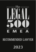 Legal 500 EMEA Recommended Lawyer 2023